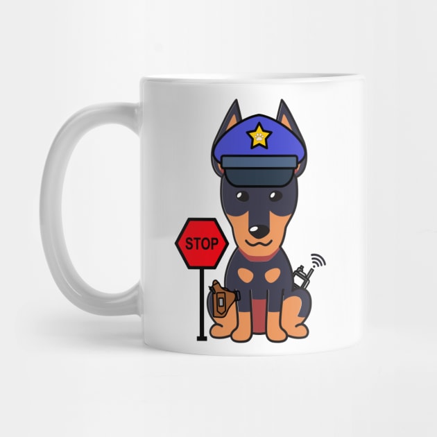 Funny Alsatian Policeman by Pet Station